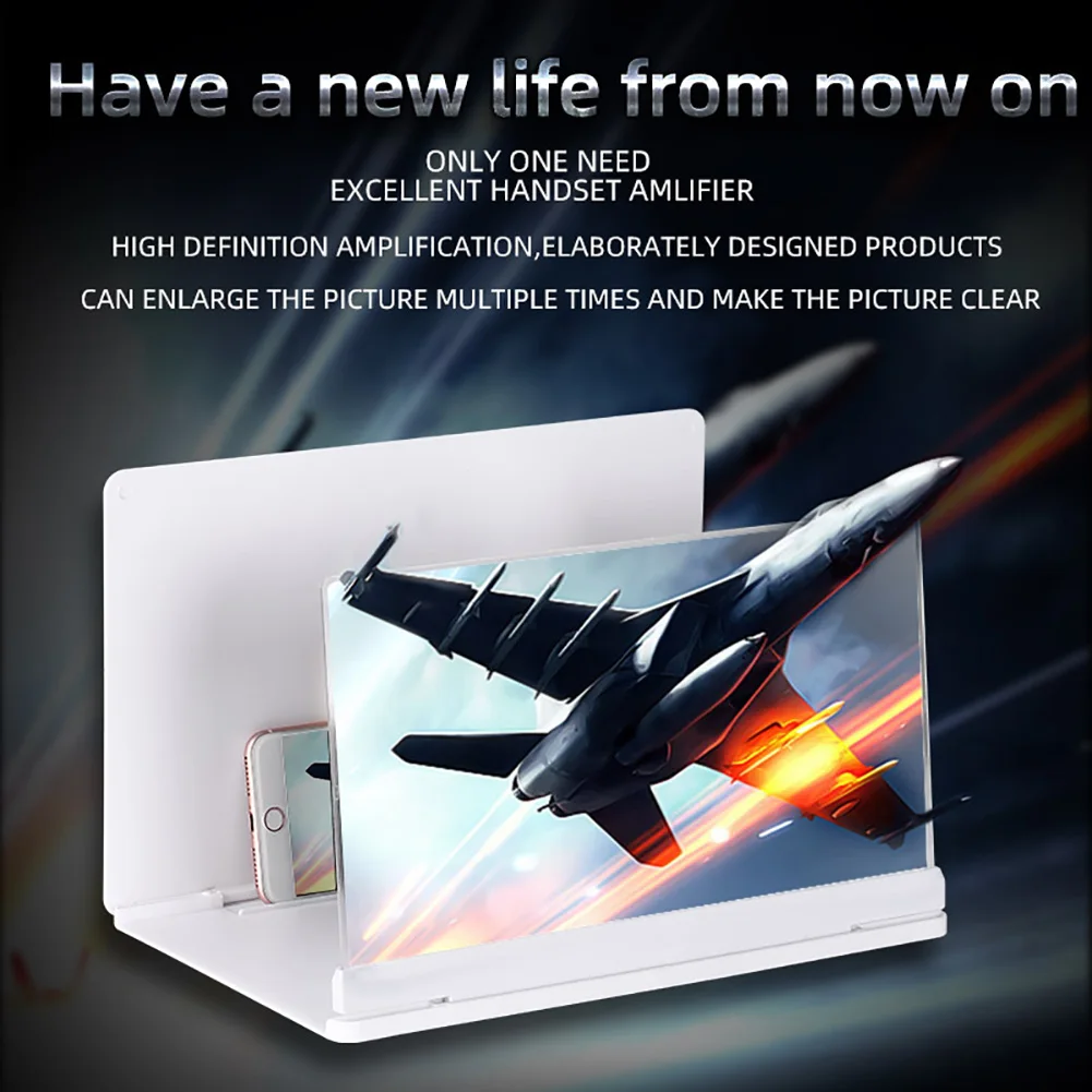 10 дюймов 3D мобильный увеличитель для экрана телефона усилитель складной HD