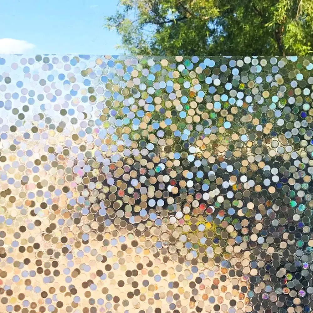 Декоративная оконная пленка в мелкие точки дверная статическая липкая