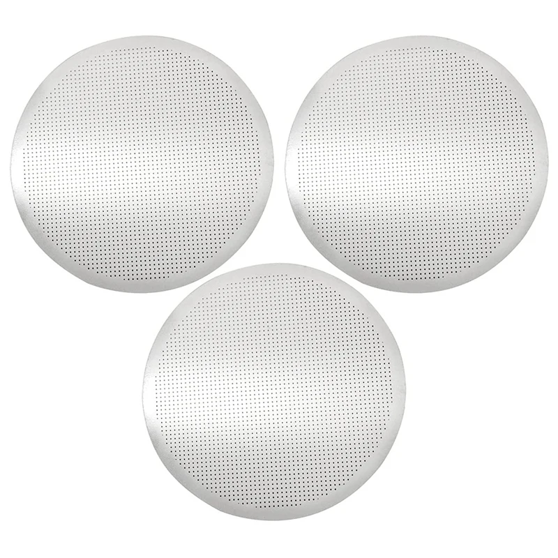 

3 Pcs Disc Metal Coffee Filter Ultra-Fine Suitable for Philharmonic Coffee Press