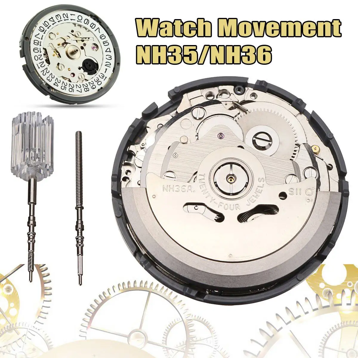 

Japan Genuine NH35 Wristwatch Movement Mechanical Watch Movement Automatic Wholesale New Arrival