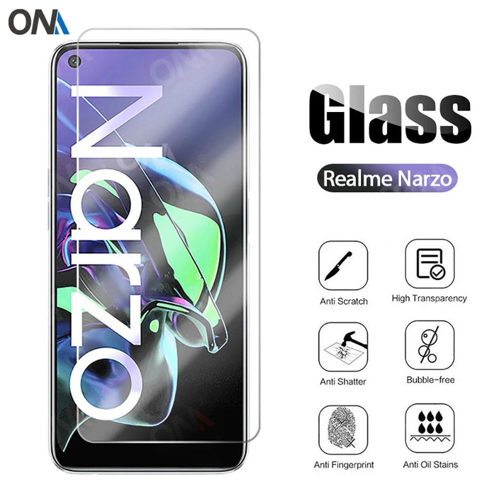 Закаленное стекло для Realme Narzo Защитная пленка экрана 6 5|Защитные стёкла и плёнки