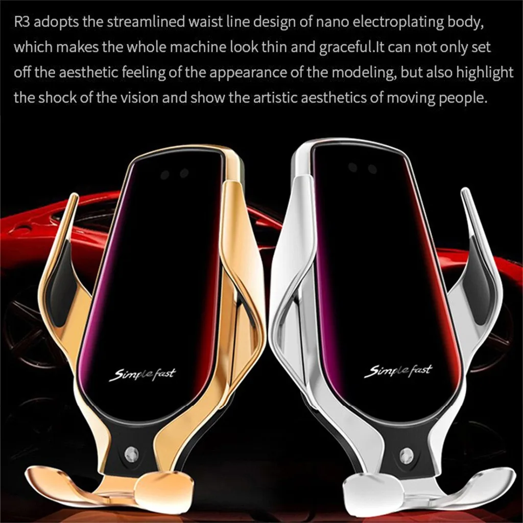 10 Вт Беспроводное зарядное устройство инфракрасный датчик с автоматическим