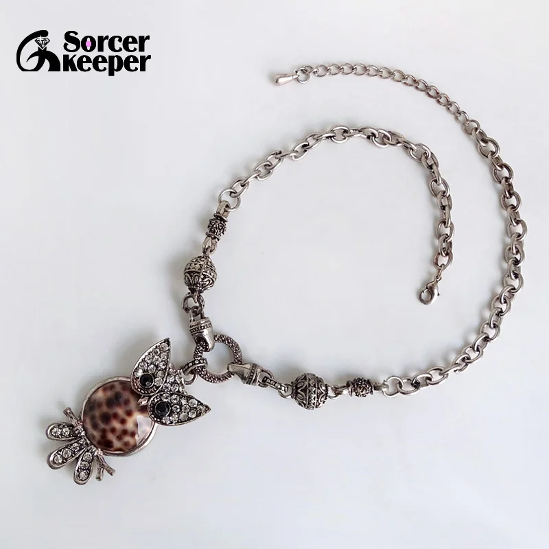 Мода Природа Морская раковина сова подвесные цепи ожерелье ювелирные изделия