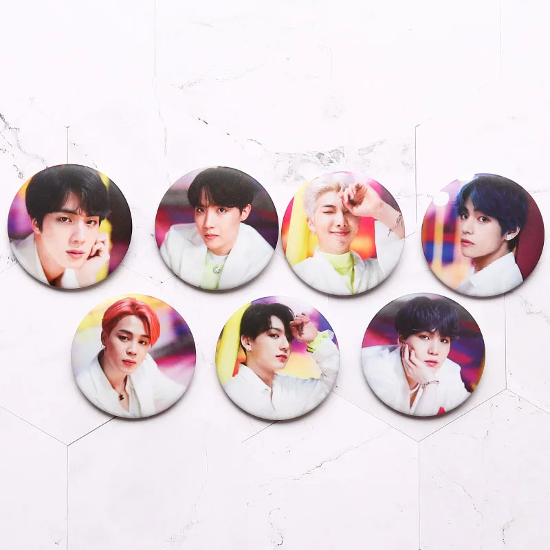 Kpop Bangtan Boys Pin Album Brooch Badge Accessories For Clothes Hat Backpack Decoration Trendy Personality | Украшения и