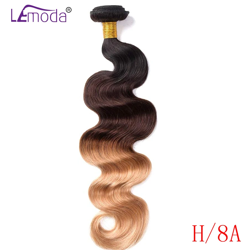 LeModa 1B/4/27 эффектом деграде (переход от темного к объемная волна человеческих волос