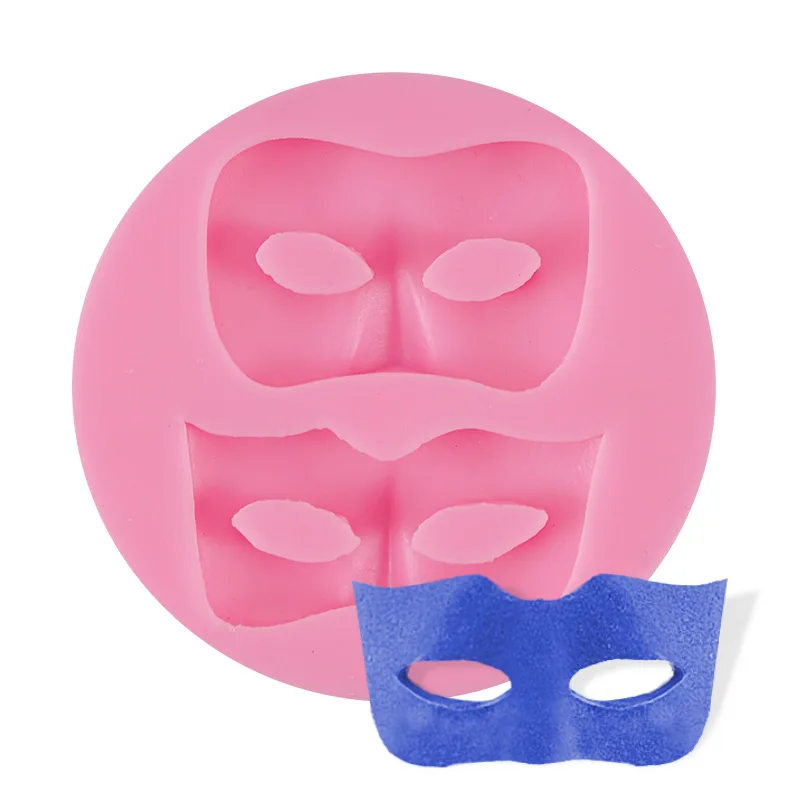 

Mini Prom Mask Silicone Mold for DIY Chocolate Candy Cake Decoration Plaster Ornaments Fondant Mould Kitchenware Baking Tool