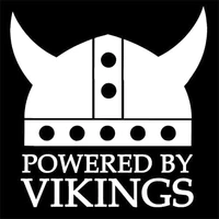Funny KKs Powered By Vikings Decal Swedish Lovely Motorcycle Decals Cover Scratches Car Sticker Pvc 10CM X 103CM