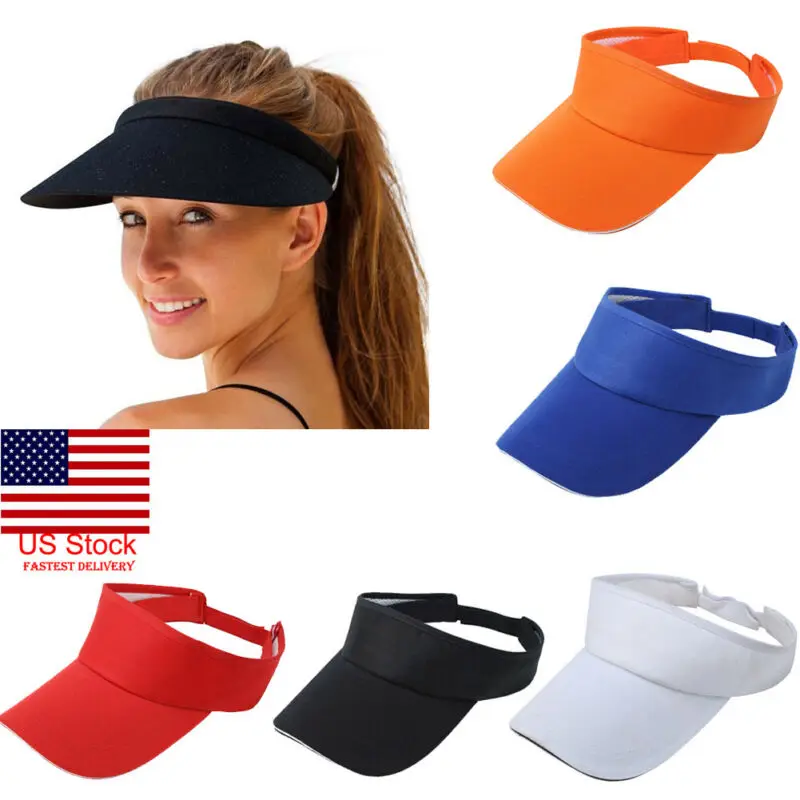 Повседневный козырек летняя шляпа хлопок анти-УФ Topless Спорт Гольф женщины