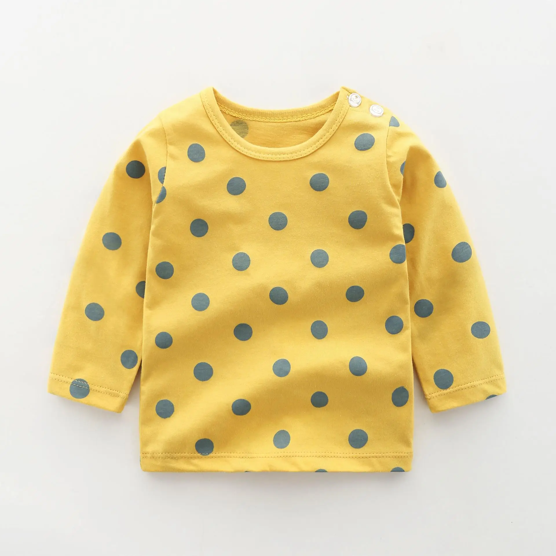 

ZWF660 Children's Clothing Cotton Long-sleeved T-shirt Korean Version Cute Tops Tee Underwear Soft Casual Bottoming Shirt