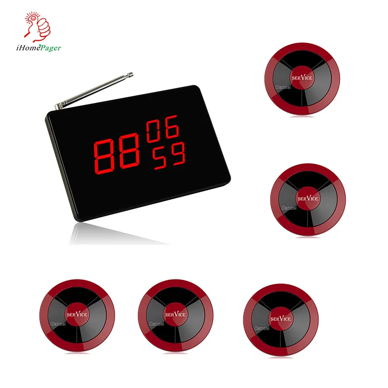 Беспроводная система вызова Официант Система для ресторана три группы номер