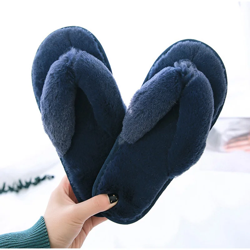 

Женские меховые шлепанцы, искусственный мех, сланцы, мягкая теплая обувь, напольные тапочки, сланцы, для осени