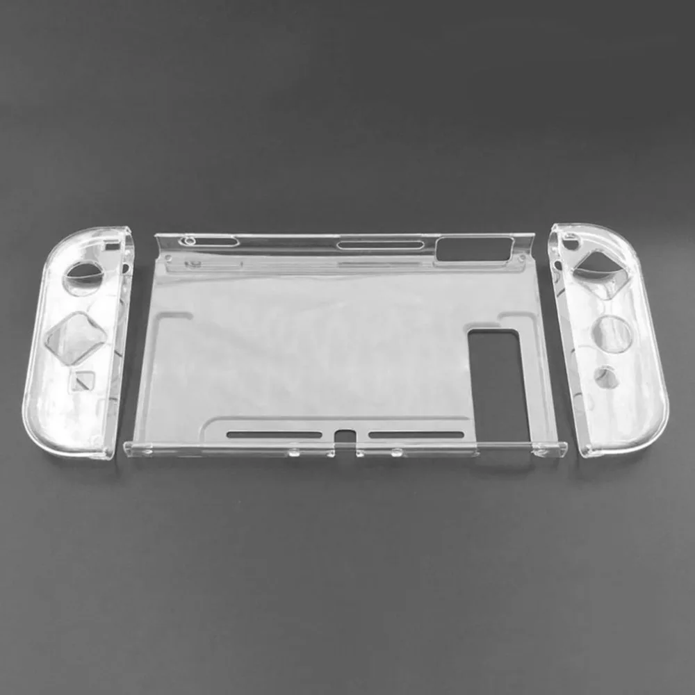 

Clear Hard Case Protective Cover Shell for Nintend Switch Console Joy-Con Controller back Crystal Transparent Body Free shipping