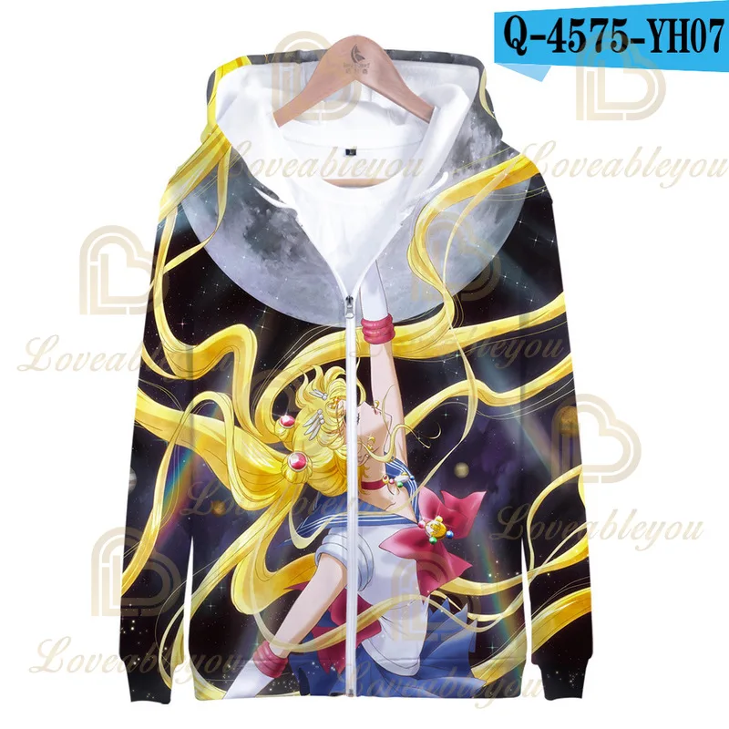 

Hoodies Lovely Role Suit Tracksuit Zipper Women's Hoodies Long Sleeve Hooded Sweatshirt Cosplay Character Clothes