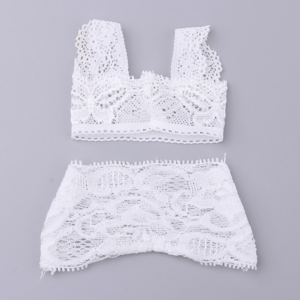 

White Lace Underwear Brief Set For 1/4 Girl Dolls Clothes Accessory