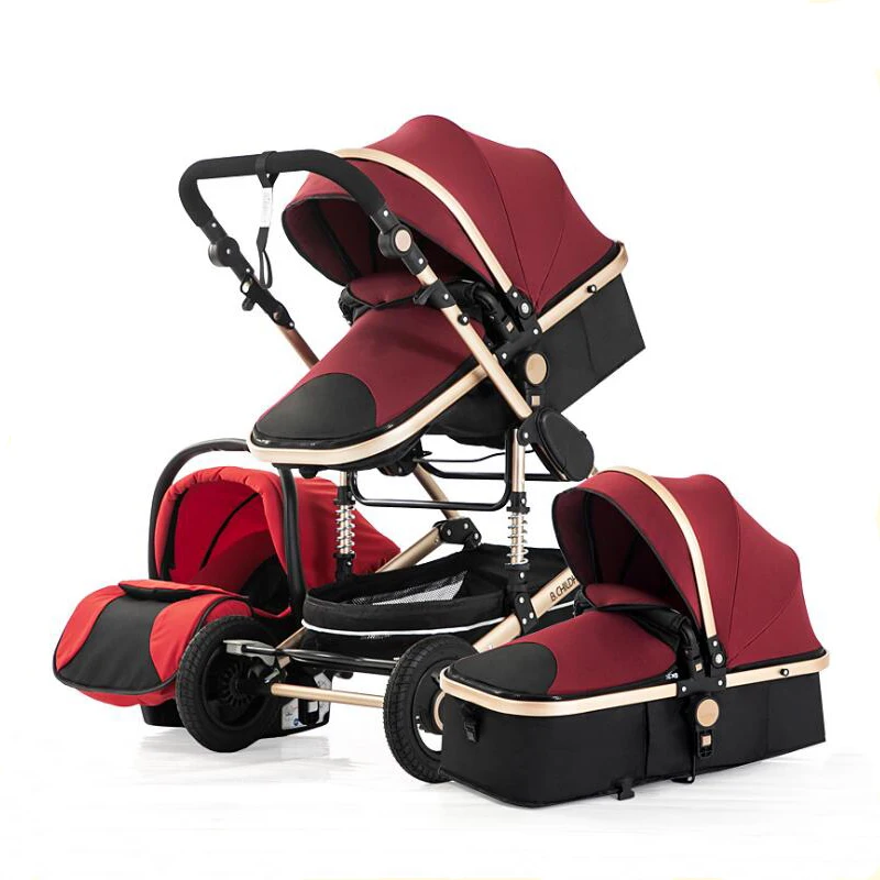 Детская коляска 3 в 1 многофункциональная на возраст 0 36 месяцев тележка