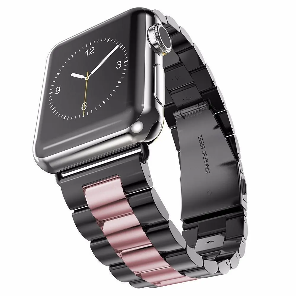 Ремешок из нержавеющей стали для Apple Watch SE 6 5 4 Band 40 мм 44 металлический браслет iwatch 1