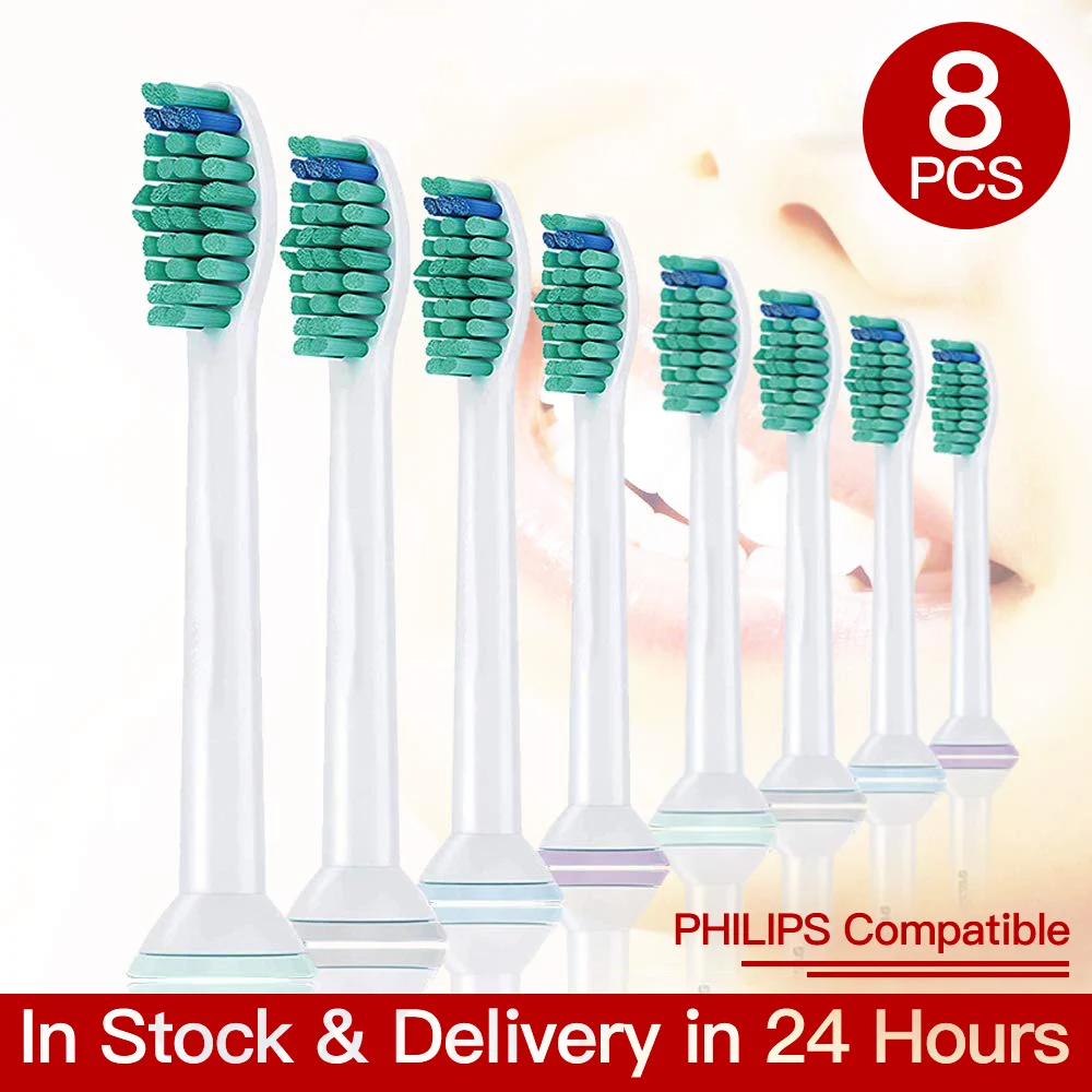 

Z30 8PCS Philips Sonicare Toothbrush Heads Replaceable Brush Heads For Philips Sonicare Diamond Clean Healthy White Easy Clean