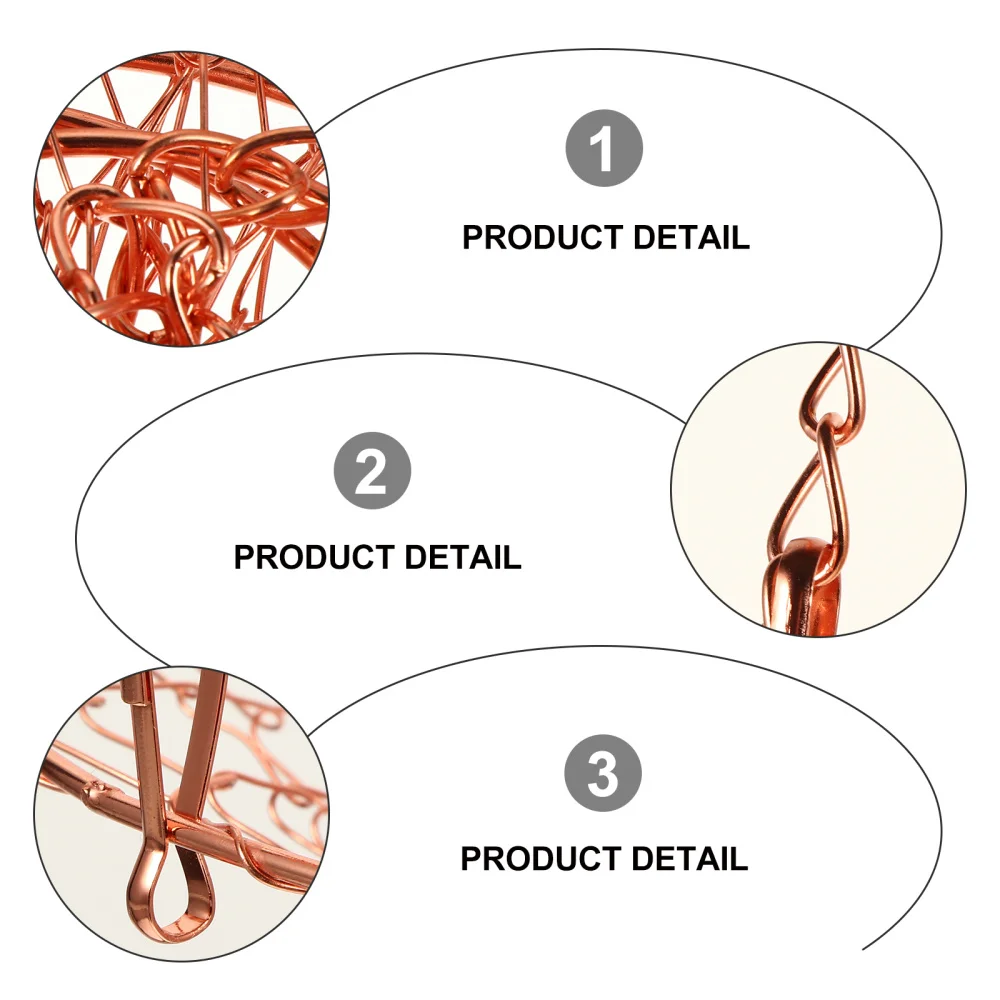 

1 Set Iron Wire Hanging Basket 3-tier Fruit Basket Folding Flower Basket