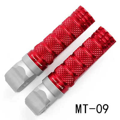MT-09 red 1 пара ЧПУ Алюминий мотоциклетные Задние подножки для ног ножная педаль для Yamaha MT07 MT-07 MT 07 MT09 MT-09 MT 09 - Цвет: MT-09 red