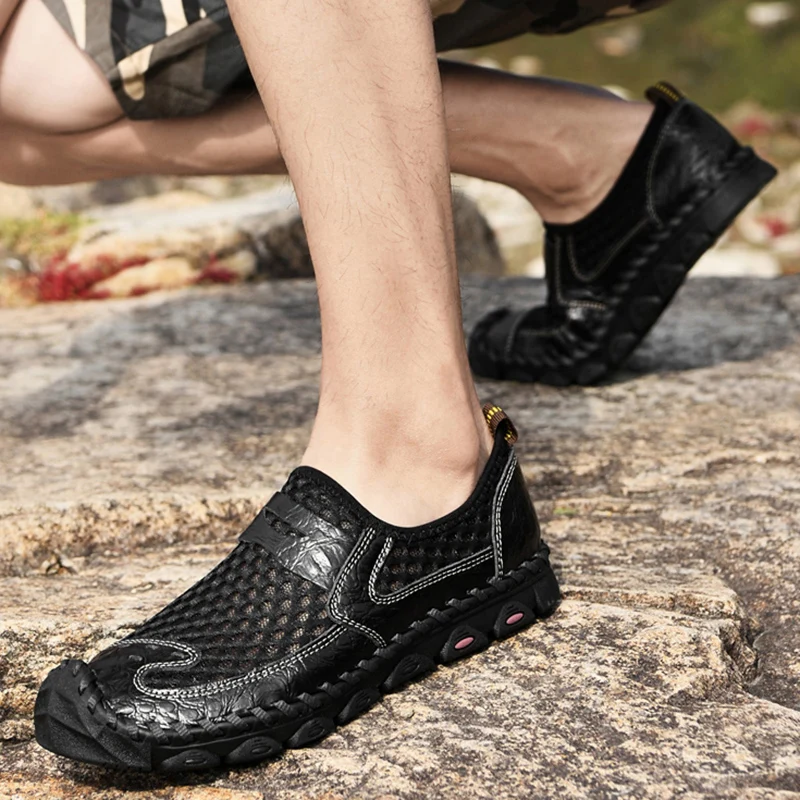 Удобные повседневные мужские кроссовки REETENE дышащая спортивная обувь мужская