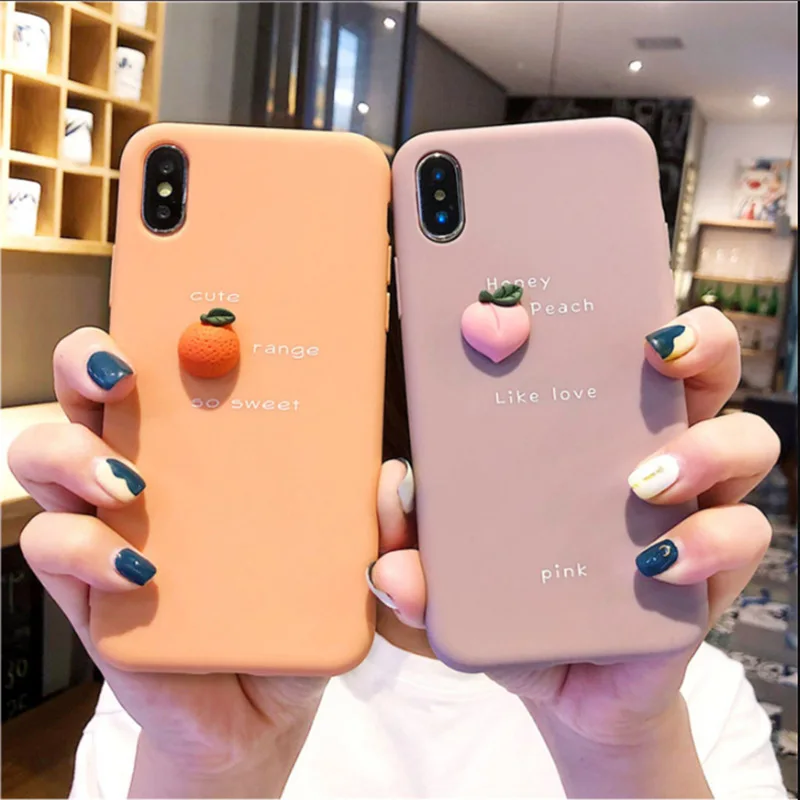 Милый фруктовый мобильный чехол для телефона Iphone11 8 7 6 Plus X XR XS MAX мультяшный Мягкий
