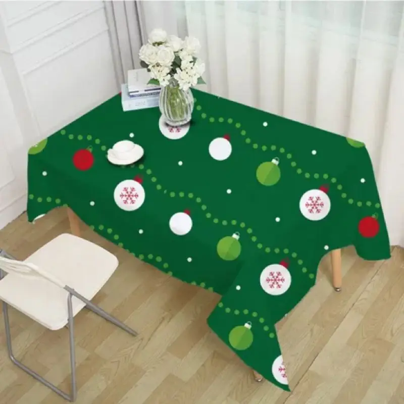 Рождественская обеденная защитное покрытие для стола Экологичная прямоугольная