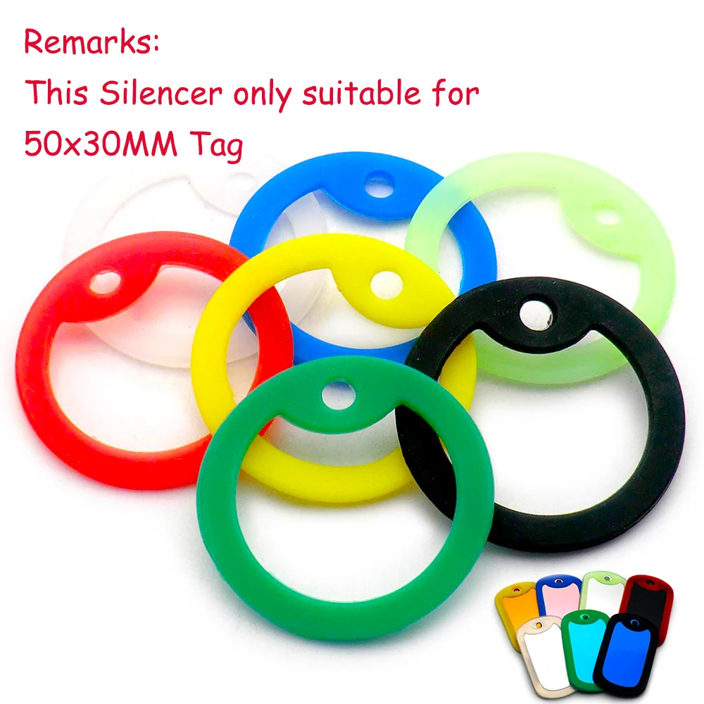 

Wholesale 100Pcs Rubber Silencer For Man Military Army Dog Tag Nameplate Pendant Dog ID Tag Pet Id Tags Pet Dog Accessories