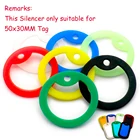 Оптовая продажа, 100 шт., резиновый глушитель для мужчин, военная армейская бирка для собак, идентификационная бирка для собак, идентификационная бирка для домашних животных