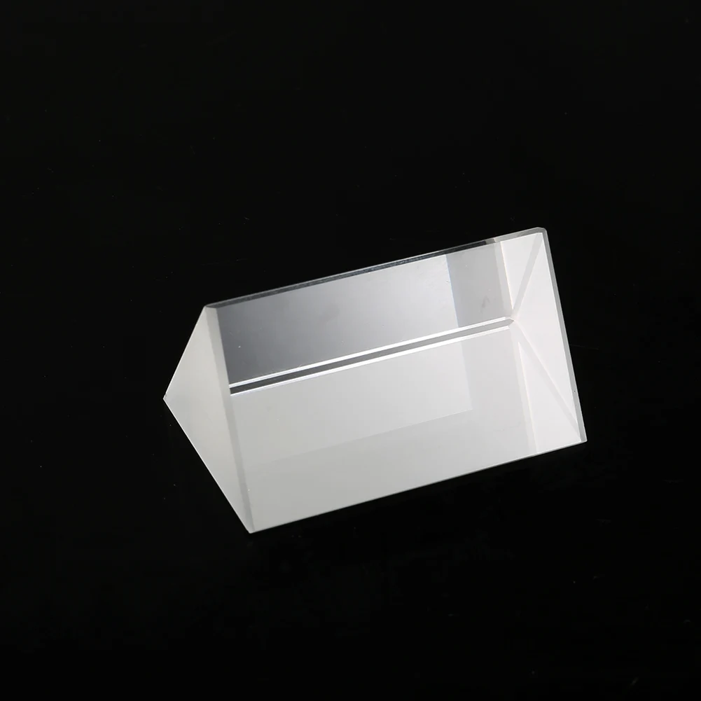 5 см Оптическое стекло Тройная треугольная призма рефрактор физический