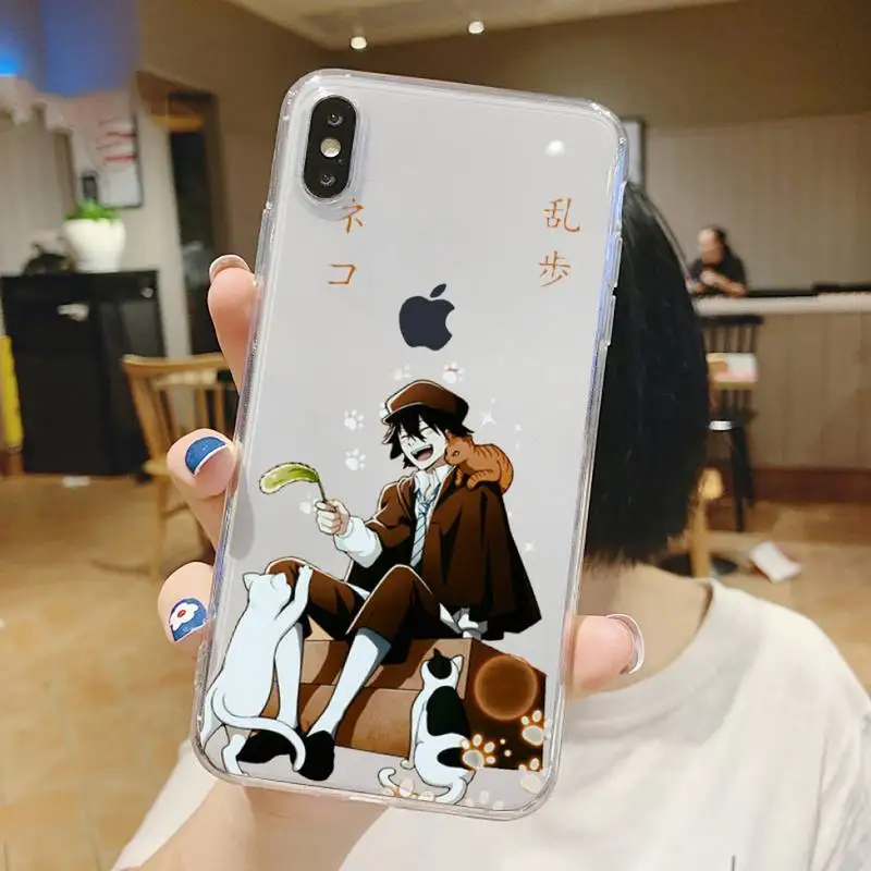 

Japan anime bungou stray Phone Case Transparent soft For iphone 5 5s 5c se 6 6s 7 8 11 12 plus mini x xs xr pro max