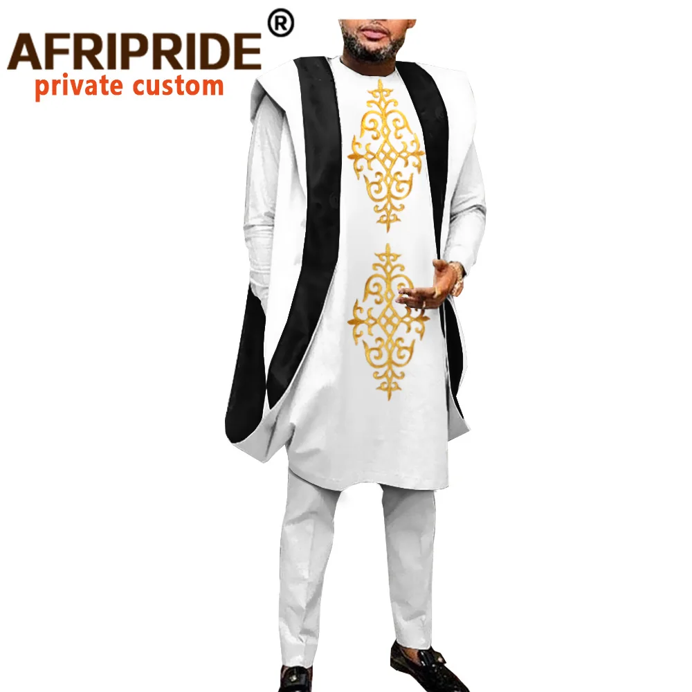 Африканская одежда для мужчин Дашики с вышивкой Agbada Женская наряды Пальто