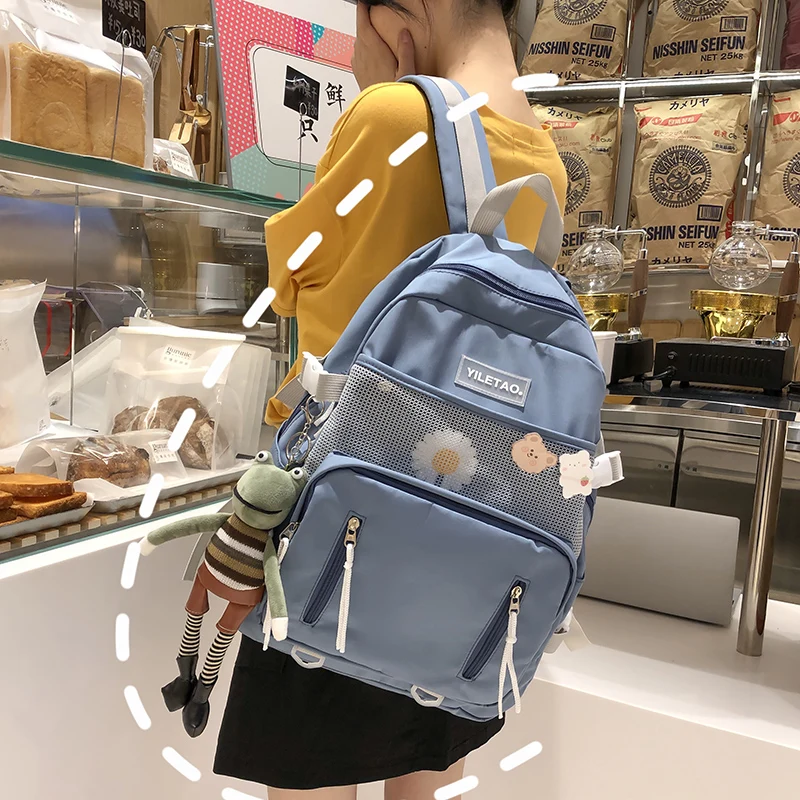 

Студенческий рюкзак для женщин, милая школьная сумка для девочек-подростков, Рюкзак Kawaii, женская модная сумка, книга, Дамская Роскошная книж...