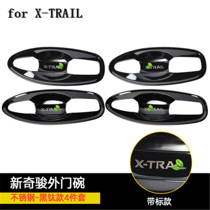 Нержавеющая сталь Дверная ручка Чаша защитное покрытие Накладка для NISSAN X-TRAIL T32