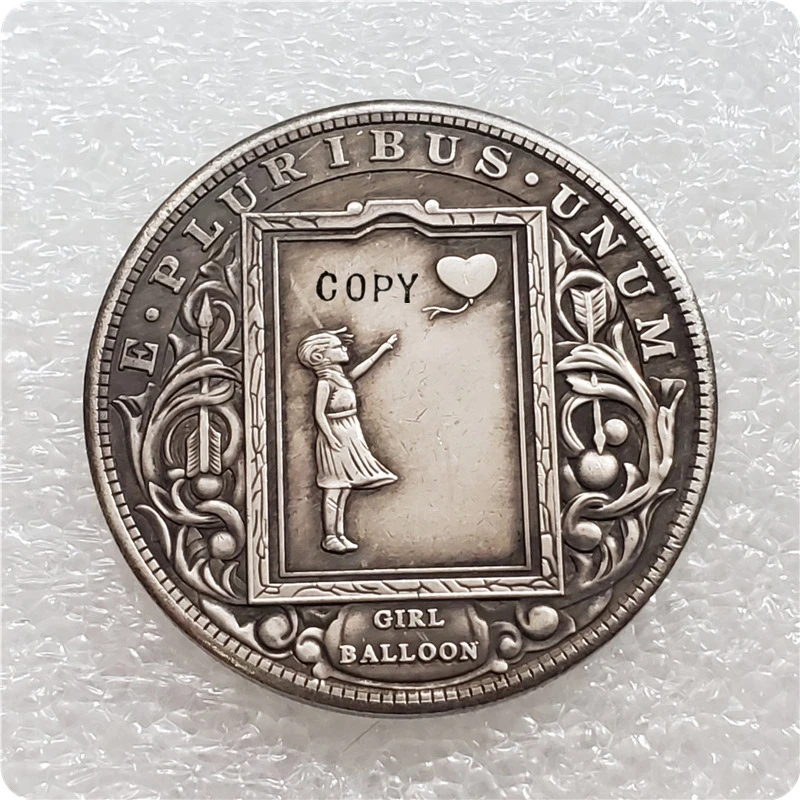 Тип № 33 _ Хобо никелевая монета Моргана металлическая | Дом и сад