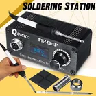 Цифровая мини-паяльная станция 75 Вт T12-942, OLED, ручка T12-907, с наконечниками T12-ILS JL02 BL BC1 KU, инструменты для сварки со склада для ЕС