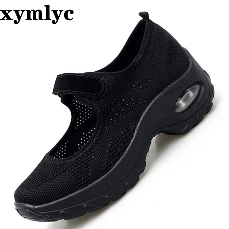 

2020 Spring Casual Women Shoes Breathable Mesh Lace-up Shoes Women Flat Platform Sneakers Ladies Shoes chaussures femme