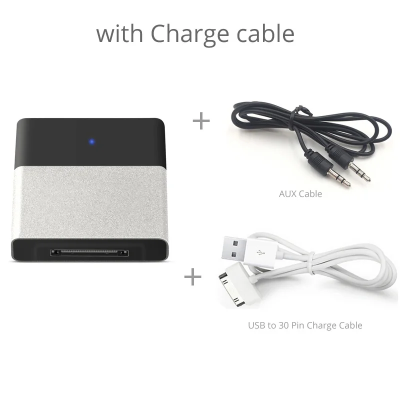 with Charge cable Bluetooth адаптер aptX приемник передатчик 3,5 мм, AUX, разъем для наушников Bose спикер мотоциклов 30 pin музыкальная док-станция - Название цвета: with Charge cable