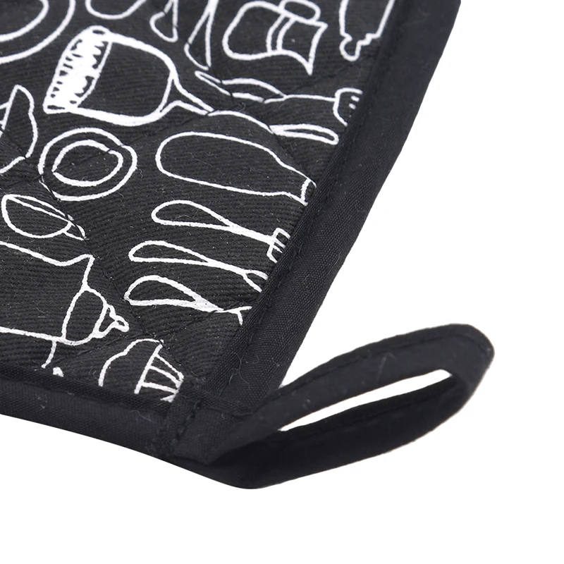

1Pcs Non-slip Cotton Mat Kitchen Cooking Microwave Gloves Baking BBQ Potholders Oven Mitts Pot Holders Kitchen Pocket Tool