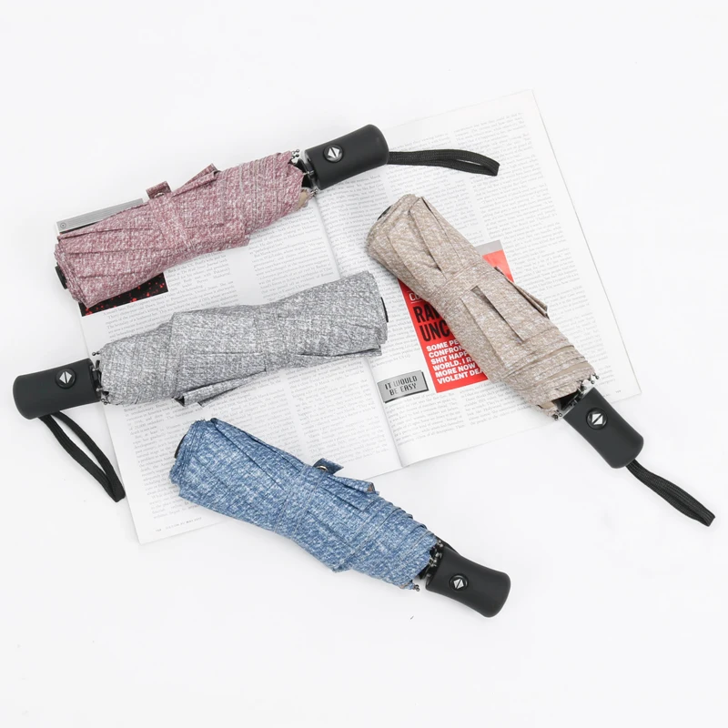 

Fully automatic folding umbrella with black glue for sun protection, ultraviolet protection, sun protection, sunshine and rain