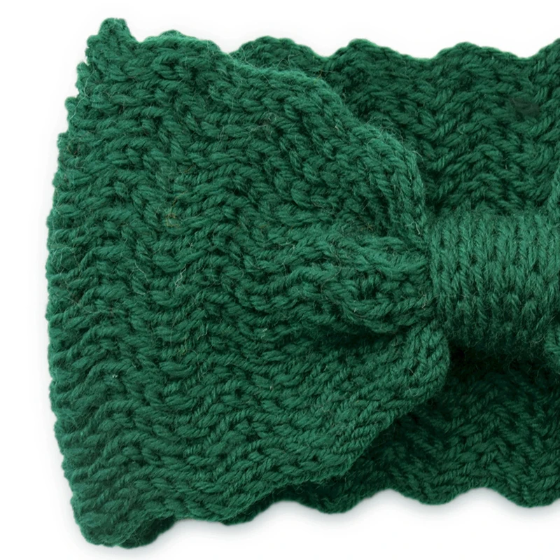 

Women Knitted Wool Headband Elastic Handmade Small Waves Wash Face Hair Band Winter Warmer Ear Soft Head Wrap Hair Accessories