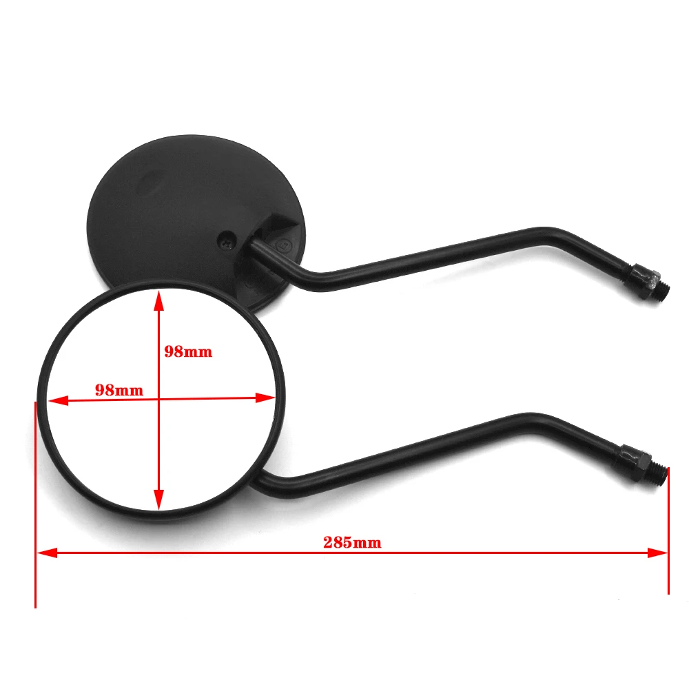 Универсальный 10 мм круглый аксессуары для мотоциклов Скутер снегоход зеркало