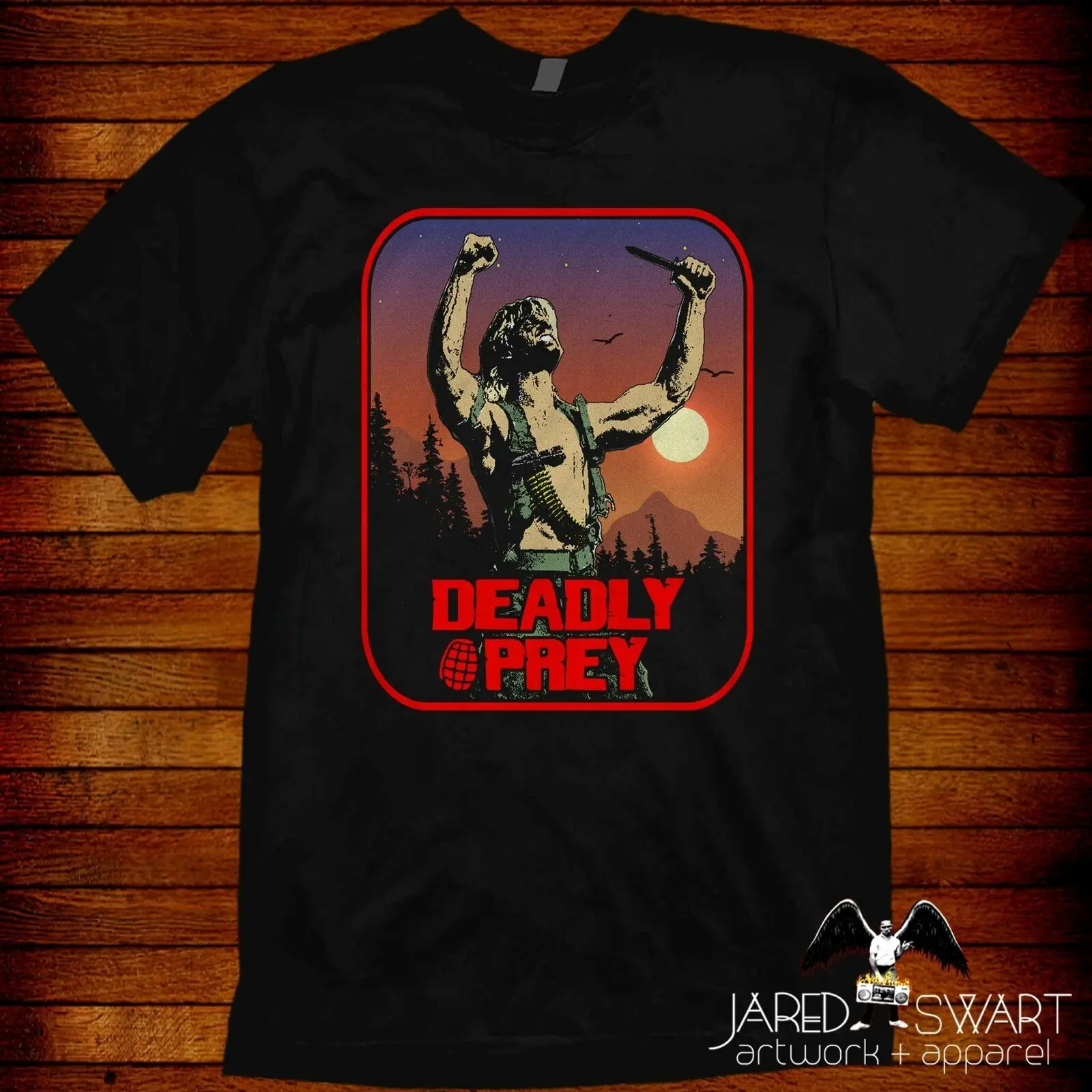 

Deadly Prey T-shirt VHS Classics series