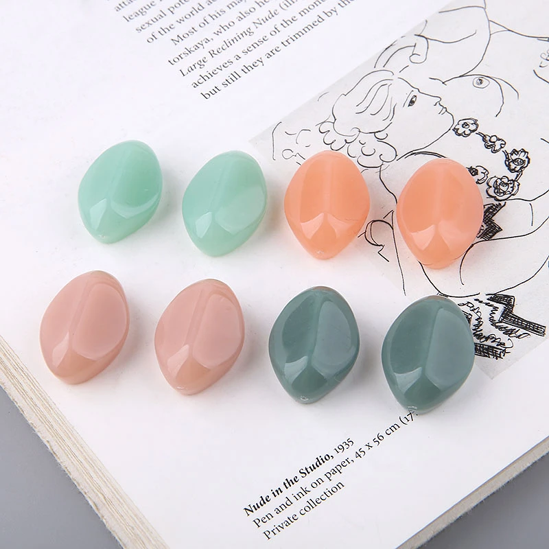 10 шт Япония и Корея Нерегулярные геометрические модные серьги тренд 2020 сплошной