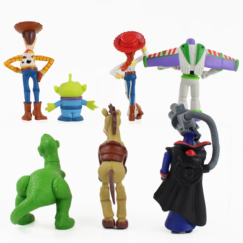 7 шт. 10 фигурки историй игрушек Вуди Базз лайтри форки Джесси Бо Пеп Банни дукки