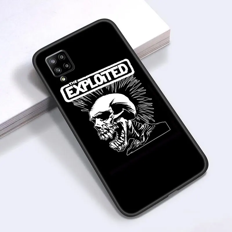 Чехол в стиле панк-рок с черепом для Samsung Galaxy A13 A01 Core A03S A10 A20E A21 A30 A40 A41 A42 A82 A90 A6 A7 A8 A9