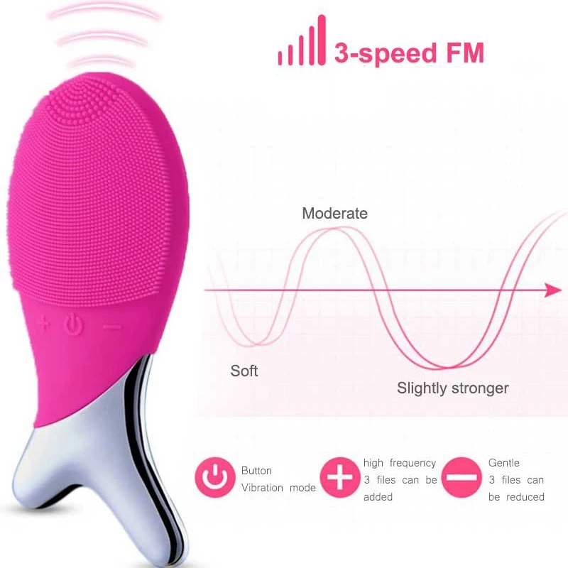 Электрический моющий инструмент для чистки лица щетка очиститель V красоты