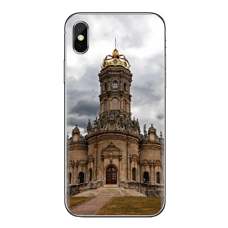 Мягкий чехол для iPhone XS Max XR X 4 4s 5 5S 5C SE 6 6S 7 8 Plus samsung Galaxy J1 J3 J5 J7 A3 A5 церковный зимний