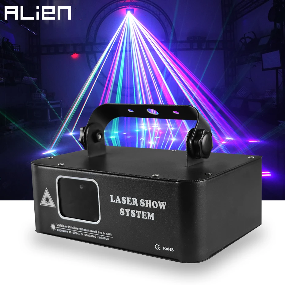ALIEN 500mw RGB лазерный луч линии сканер проектор DJ Диско сценическое освещение