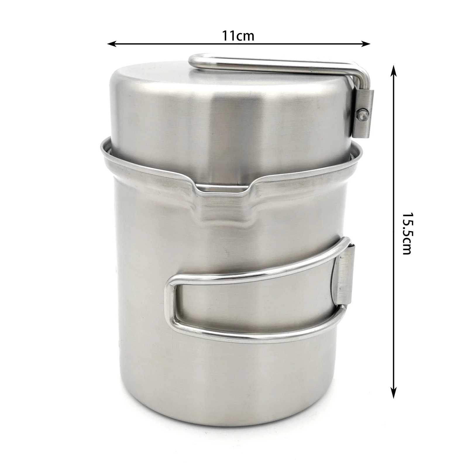 

Stainless Steel Camping Cookware Outdoor Cooking Set Heat Cooker Travel Tableware Tourist Kitchen Pot Utensil Equipment