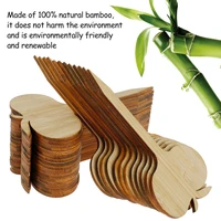 10pcs garden plant labels natural bamboo plant tags nursery markers flower pots seedling labels tray mark garden decoration